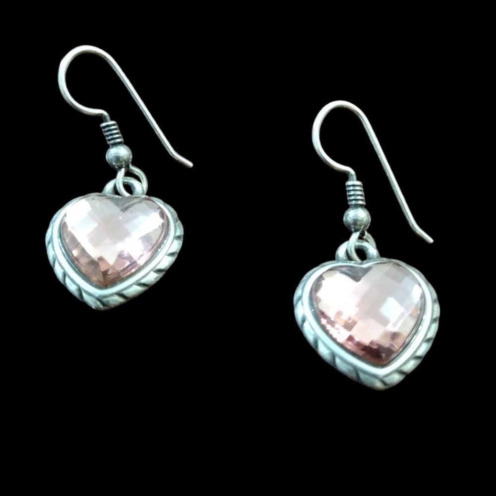 Brighton Silver and Pink Heart Necklace Set - Picture 3 of 6